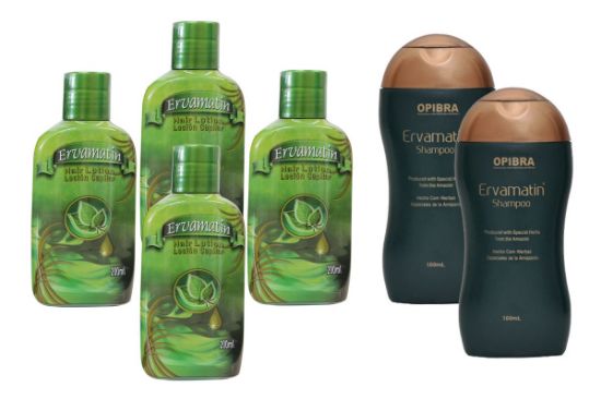 Picture of 4 Bottle's Ervamatin™ Hair Growth Lotion & 2 Ervamatin™ Shampoo
