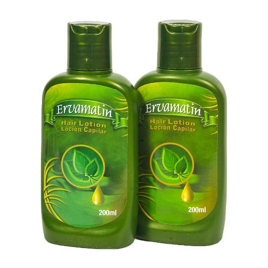 Picture of  Ervamatin Hair Lotion – Pack of 2 × 200ml | Natural Hair & Scalp Care